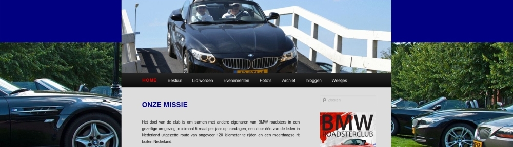 BMW Roadsterclub Webdesign