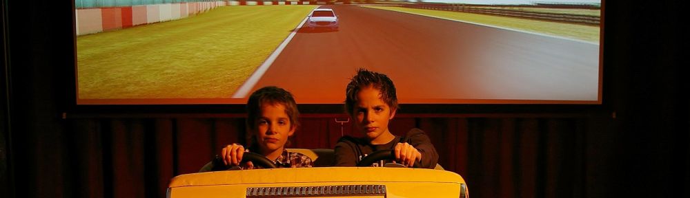 Vintage Botsauto met Xbox360 race games